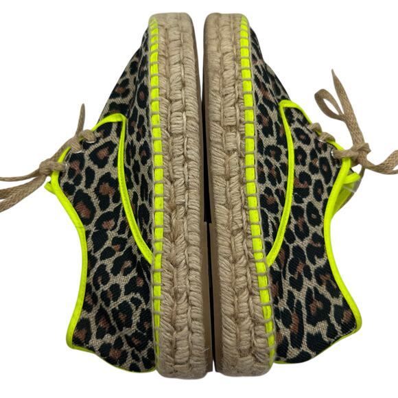 Vilagallo Tropico Blucher Espadrilles Leopard Print Shoes Size 39 / 9 - Picture 5 of 8
